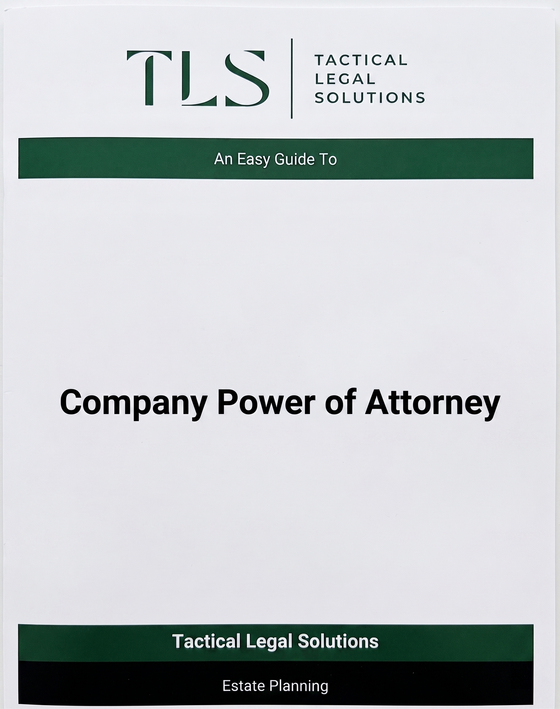 Company Power of Attorney